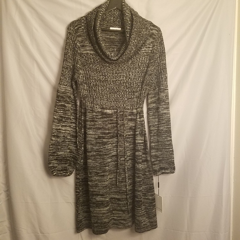 New Calvin Klein Cowl Neck Sweater Dress